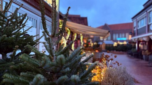 Festlich geschmückte Hütten und stimmungsvolle Beleuchtung auf dem Soltauer Weihnachtsmarkt 2024